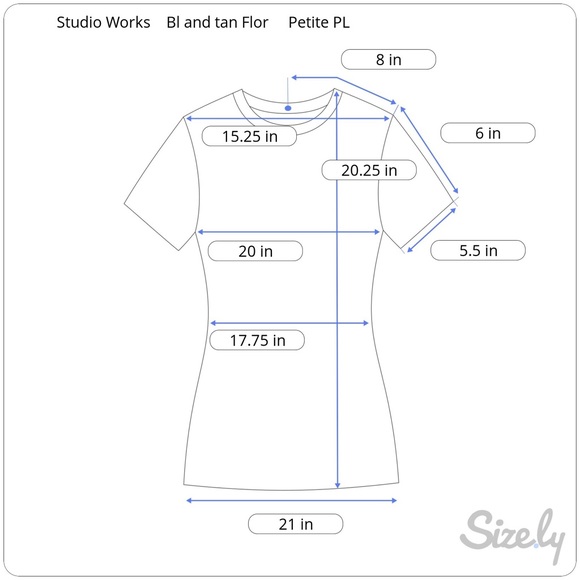 Studio Works Floral design Tee. Petite PL - Picture 8 of 8